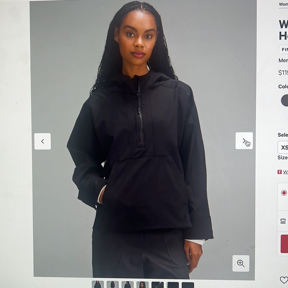 Lululemon water-repellent hooded Anorak